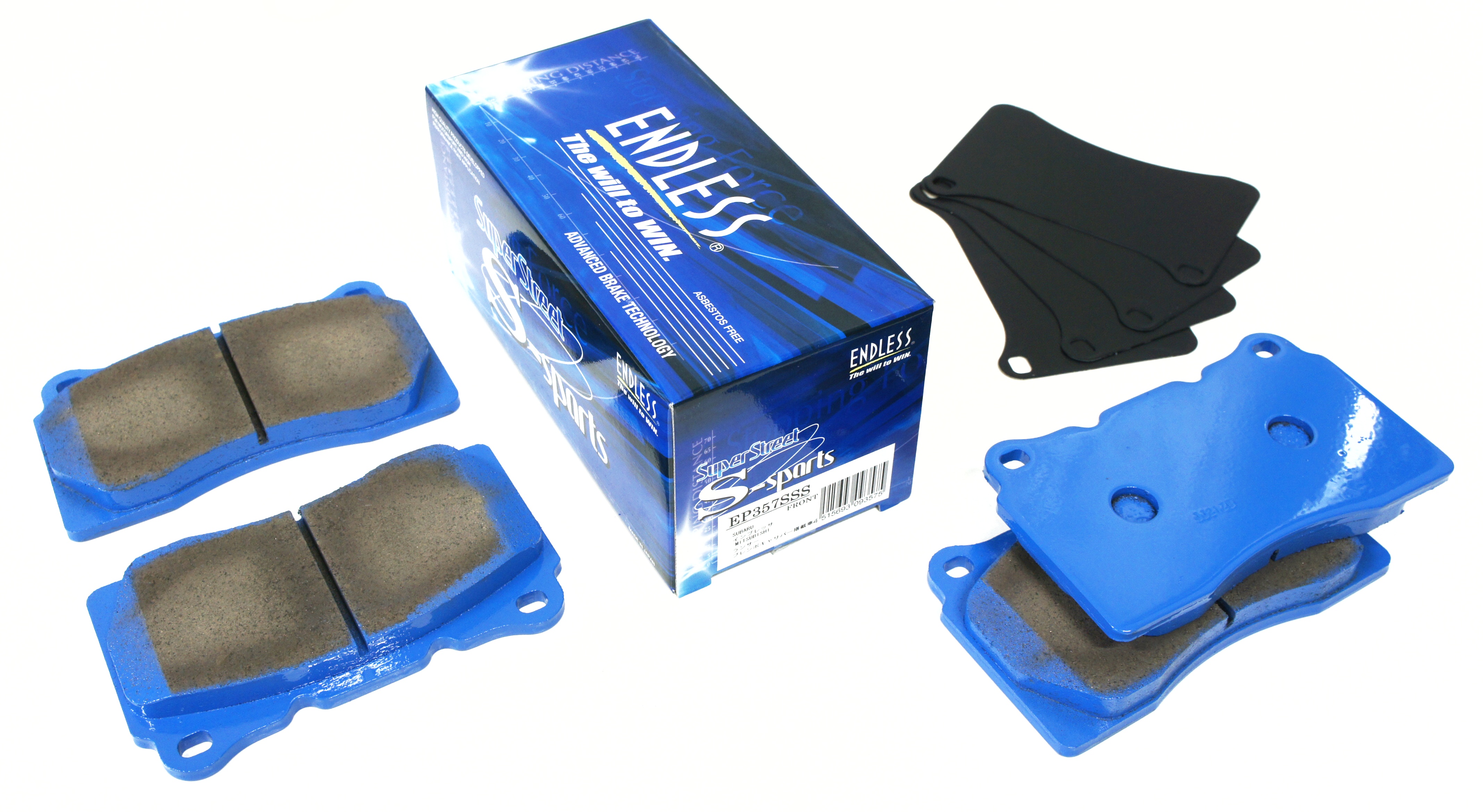 パーツ ENDLESS Super Street S-sports EP357SSS ENDLESS EP357SSS Pads front for SUBARU STI, MITSUBISHI EVO, OPEL